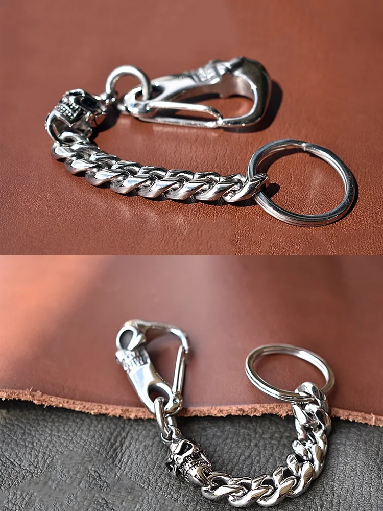 316 Stainless Steel Skull Keychain Pendant – Trendy Accessory for Men. Unique Badass birthday gifts. Unique Badass Biker Christmas gifts for badasses. Badass skull accessories. Unique Valentine gifts for him. Unique Anniversary gift for him. Unique Anniversary gift for my badass husband. Unique Badass Birthday gift for my badass boyfriend. Badass Birthday gift for my badass husband. Badass gift for bikers.
