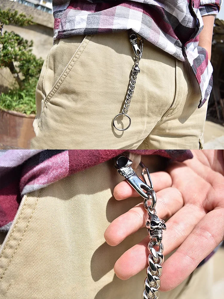 316 Stainless Steel Skull Keychain Pendant – Trendy Accessory for Men. Unique Badass birthday gifts. Unique Badass Biker Christmas gifts for badasses. Badass skull accessories. Unique Valentine gifts for him. Unique Anniversary gift for him. Unique Anniversary gift for my badass husband. Unique Badass Birthday gift for my badass boyfriend. Badass Birthday gift for my badass husband. Badass gift for bikers.