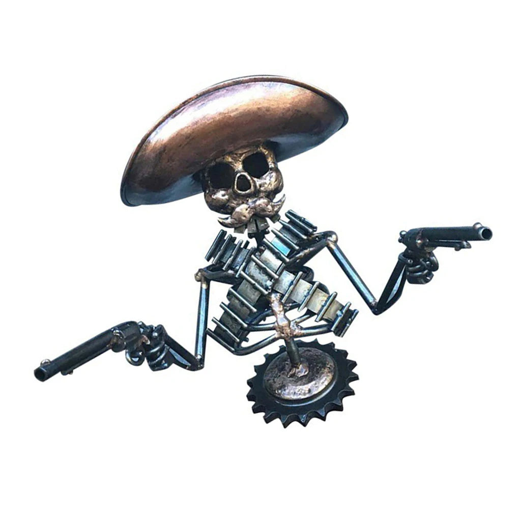 Cowboy Skull Gunner Hood Ornament – Resin Sculpture for Car Decoration. Unique Badass gifts for badass. Unique Badass birthday gifts. Unique Badass Biker Christmas gifts for badasses. Badass skull accessories. Unique Valentine gifts for him. Unique Anniversary gift for him. Unique Anniversary gift for my badass husband. Unique Badass Birthday gift for my badass boyfriend. Badass Birthday gift for my badass husband. Badass gift for bikers.