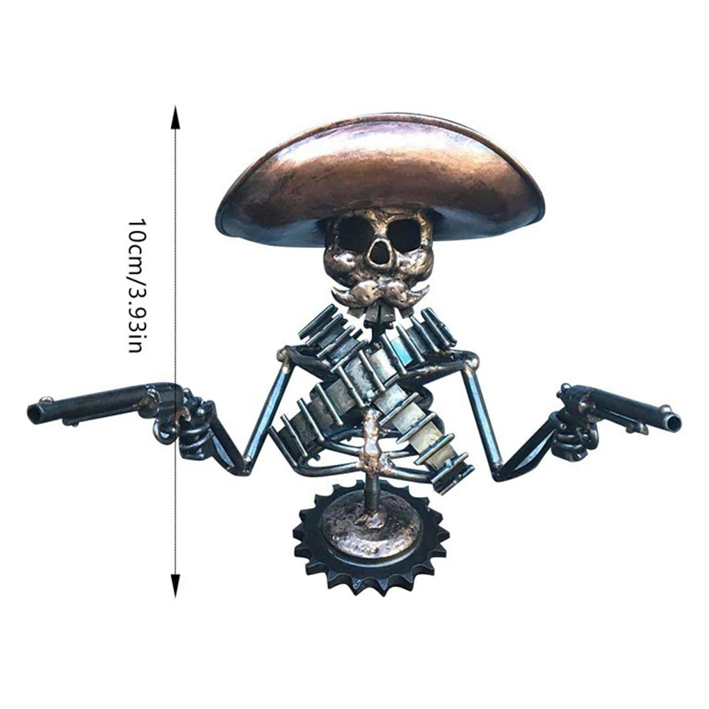Cowboy Skull Gunner Hood Ornament – Resin Sculpture for Car Decoration. Unique Badass gifts for badass. Unique Badass birthday gifts. Unique Badass Biker Christmas gifts for badasses. Badass skull accessories. Unique Valentine gifts for him. Unique Anniversary gift for him. Unique Anniversary gift for my badass husband. Unique Badass Birthday gift for my badass boyfriend. Badass Birthday gift for my badass husband. Badass gift for bikers.