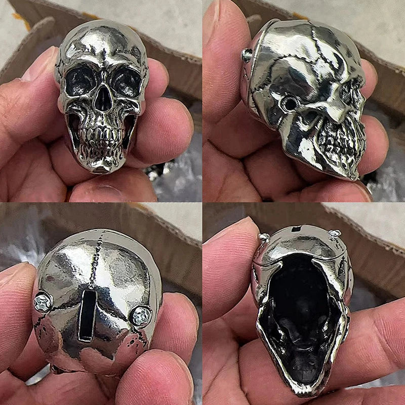 Demon Skull Key Pendant – Universal Metal Skull Key Cover. Badass skull accessories. Unique Valentine gifts for him. Unique Anniversary gift for him. Unique Anniversary gift for my badass husband. Unique Badass Birthday gift for my badass boyfriend. Badass Birthday gift for my badass husband. Badass gift for bikers. Skull key cover for Honda. Key cover for motorcycles.