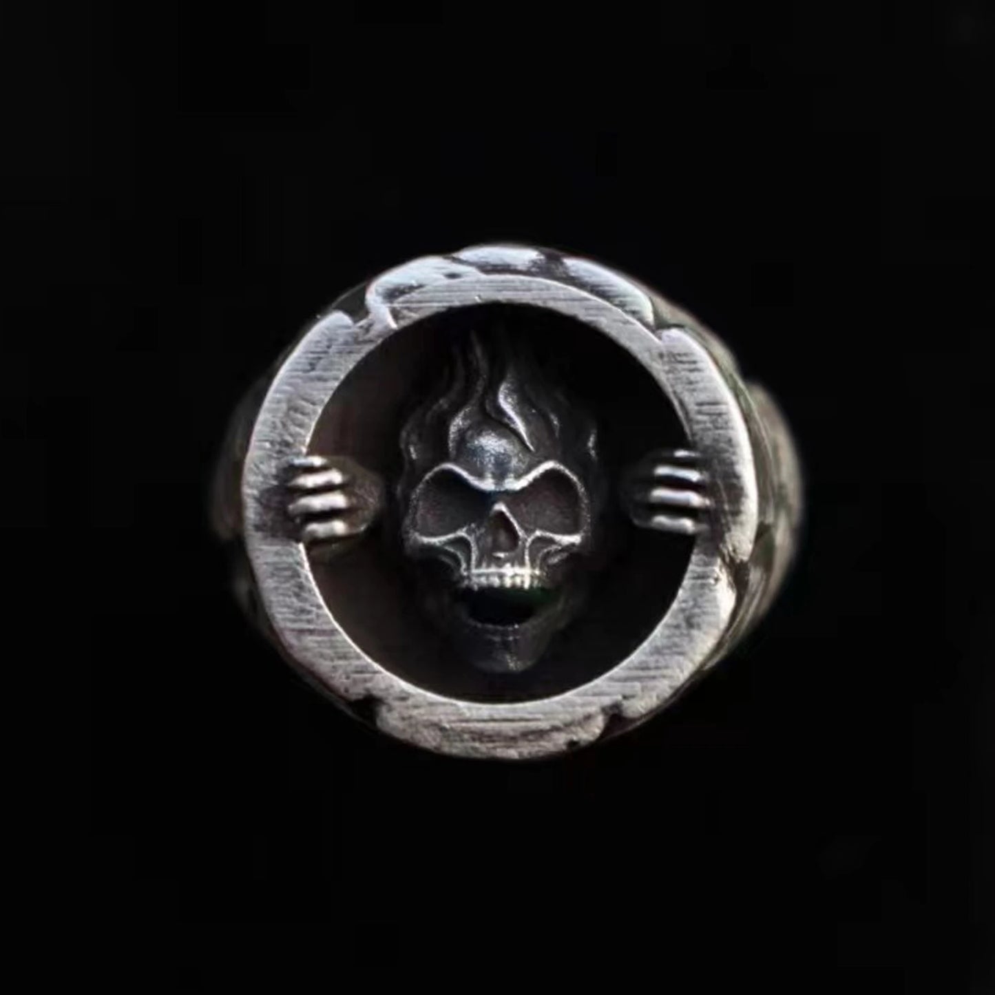 Dianblack Vintage Skullcap Ring – 925 Sterling Silver Rock Accessory for Men and Women. Skull earrings for her. Badass gifts for her. Badass gothic birthday gifts. Unique Badass Christmas gifts for badasses. Badass biker skull earrings. Badass Biker skull jewelry. Badass skull jewelry. Badass skull accessories. Unique Valentine gifts for her. Unique Anniversary gift for her. Unique Anniversary gift for my badass husband. Unique Badass Birthday gift for my badass girlfriend. Badass Birthday gift for my badas