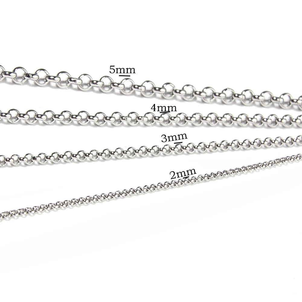 Stainless Steel Geometric O-Chain necklace