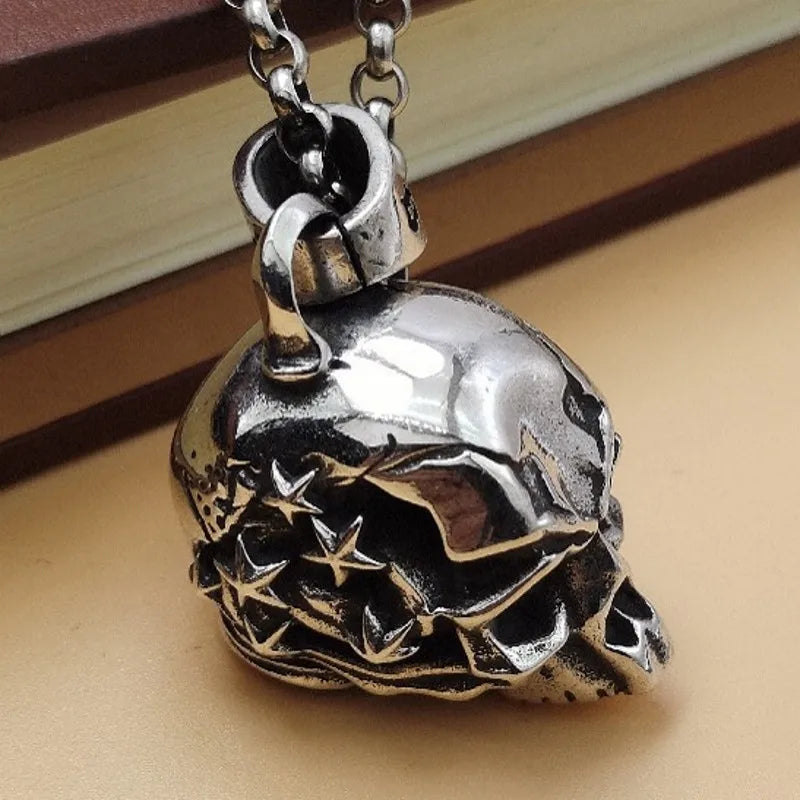 Retro Exaggerated Personality Skull Pendant – 925 Sterling Silver Accessory for Men. Skull earrings for her. Badass gifts for her. Badass gothic birthday gifts. Unique Badass Christmas gifts for badasses. Badass biker skull earrings. Badass Biker skull jewelry. Badass skull jewelry. Badass skull accessories. Unique Valentine gifts for her. Unique Anniversary gift for her. Unique Anniversary gift for my badass husband. Unique Badass Birthday gift for my badass girlfriend. Badass Birthday gift for my badass w