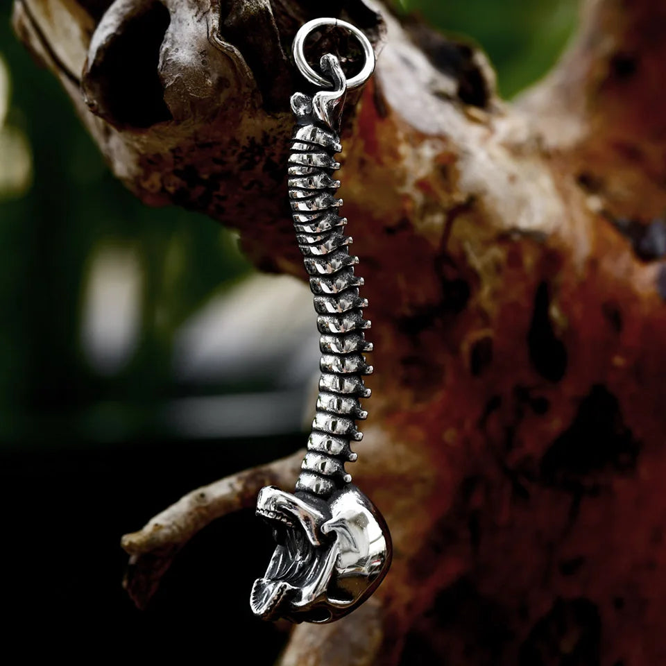 Spinal Edge Stainless Steel Skull Pendant