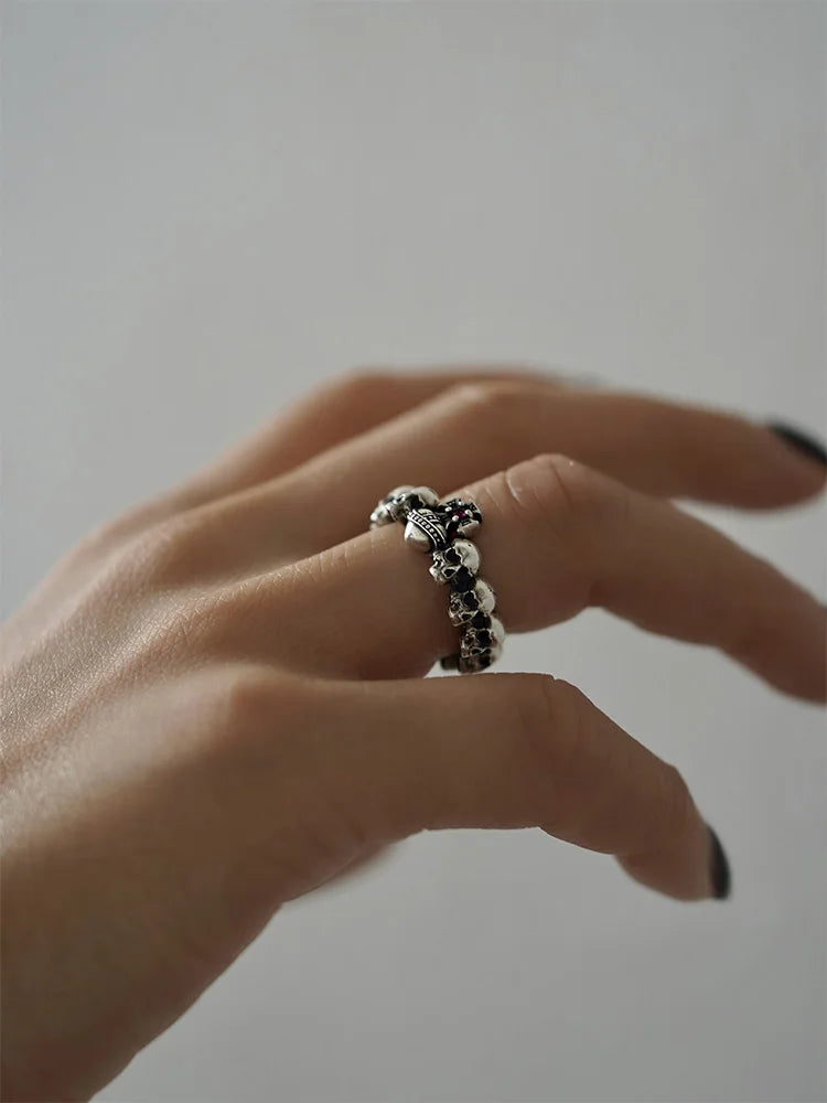 Skull Legion Ring – Badass Gothic Biker Jewelry for Men & Women