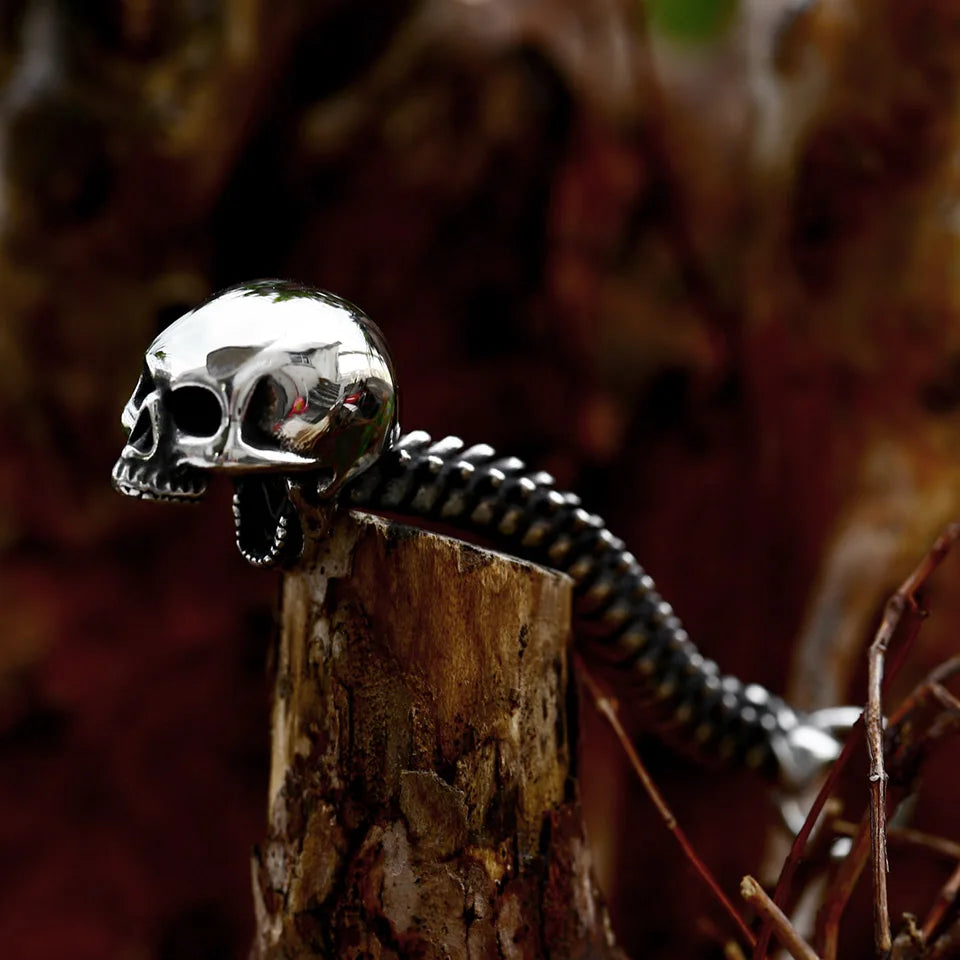 Spinal Edge Stainless Steel Skull Pendant