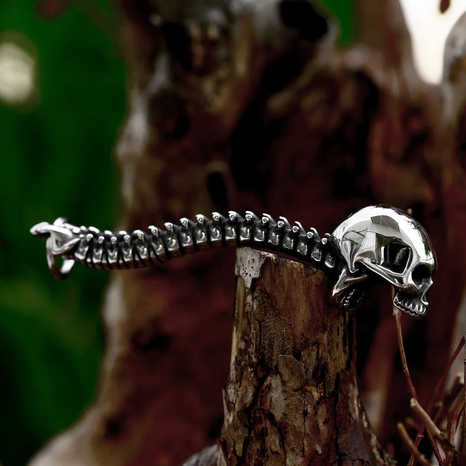 Spinal Edge Stainless Steel Skull Pendant