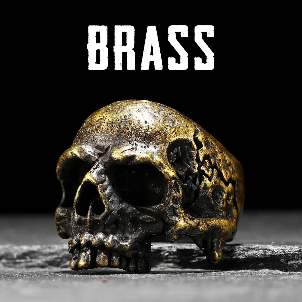 Copper Conquest Skull Ring – Unisex Brass Punk Gothic Vintage Jewelry. Badass gifts for badass. Badass birthday gifts. Badass Christmas gifts for badasses. Badass skull accessories. Valentine gifts for him. Anniversary gift for him. Anniversary gift for my badass husband. Badass Birthday gift for my badass boyfriend. Badass Birthday gift for my badass husband. Badass gift for bikers.
