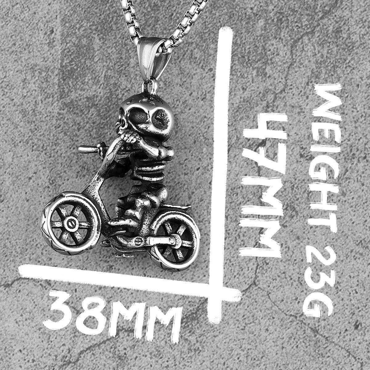 316L Stainless Steel Skull Biker Pendant Necklaces. Skull Pendant for Bikers. Skull Pendant form men. Badass biker pendant. Badass biker skull jewelry. Badass skull jewelry. Badass skull accessories.