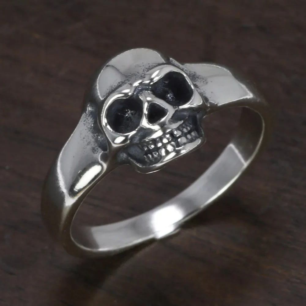 925 Sterling Silver Vintage Skeleton Ring for Men. Badass gifts for badass. Badass birthday gifts. Badass Christmas gifts for badasses. Badass biker skull pendant necklace. Badass biker skull jewelry. Badass skull jewelry. Badass skull accessories. Valentine gifts for him. Anniversary gift for him. Anniversary gift for my badass husband. Badass Birthday gift for my badass boyfriend. Badass Birthday gift for my badass husband.