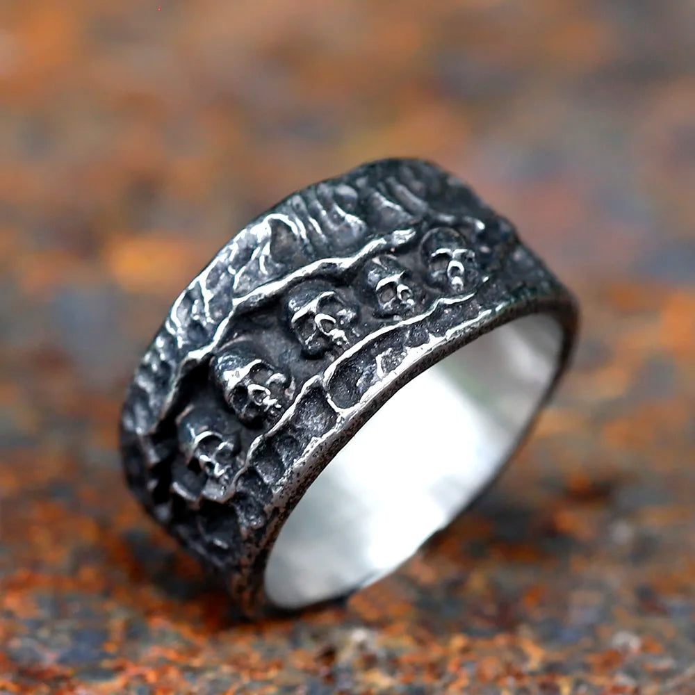 Badass Gothic Retro Skull Ring. Badass gifts for badass. Badass birthday gifts. Badass Christmas gifts for badasses. Badass skull accessories. Valentine gifts for him and her. Anniversary gift for him and her. Anniversary gift for my badass husband and wife. Badass Birthday gift for my badass boyfriend and girlfriend. Badass Birthday gift for my badass husband and wife.