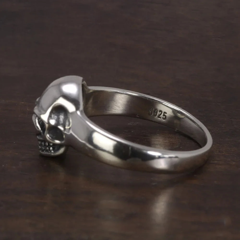 925 Sterling Silver Vintage Skeleton Ring for Men. Badass gifts for badass. Badass birthday gifts. Badass Christmas gifts for badasses. Badass biker skull pendant necklace. Badass biker skull jewelry. Badass skull jewelry. Badass skull accessories. Valentine gifts for him. Anniversary gift for him. Anniversary gift for my badass husband. Badass Birthday gift for my badass boyfriend. Badass Birthday gift for my badass husband.