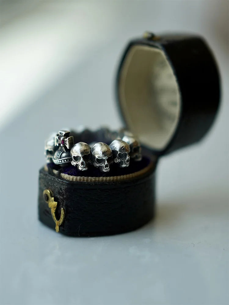 Skull Legion Ring – Badass Gothic Biker Jewelry for Men & Women