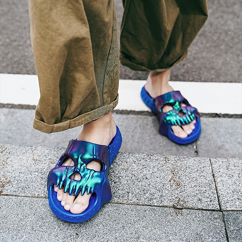 New Badass Gradient Skull Slides. Badass skull Slides. Badass Skull Accessories. Sunken Skull Only.