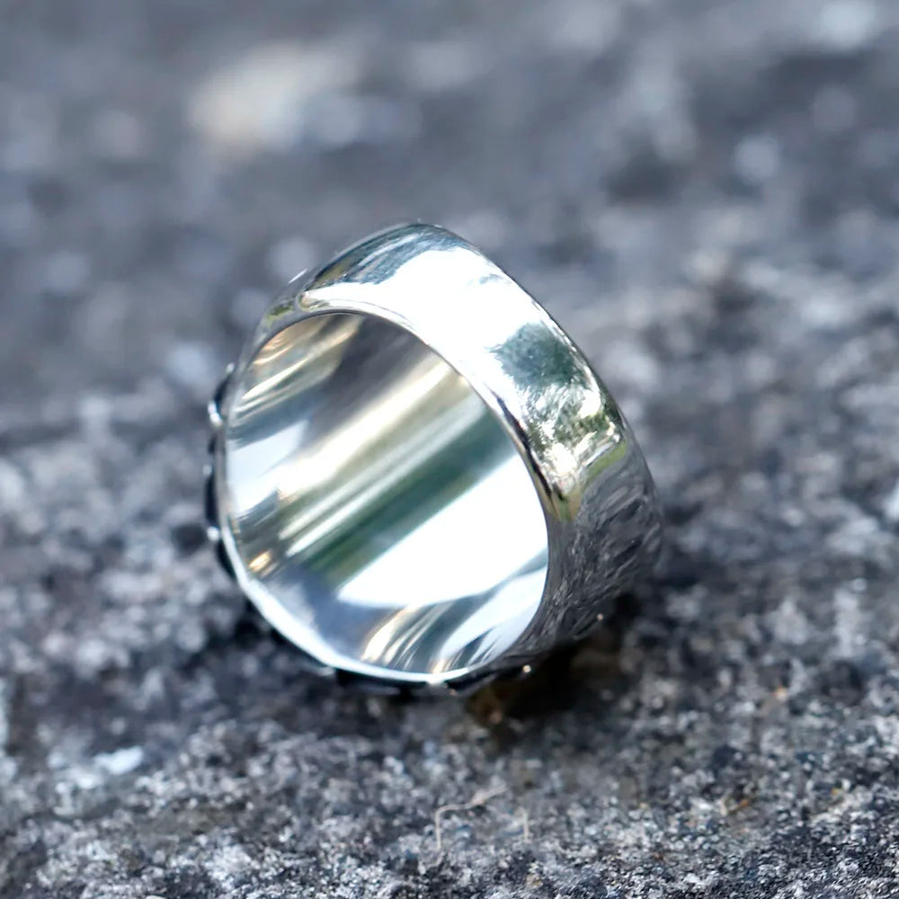 Lucky 13 Calvarium Skull Stainless Steel Men's Ring. Badass gifts for badass. Badass birthday gifts. Badass Christmas gifts for badasses. Badass skull accessories. Valentine gifts for him. Anniversary gift for him. Anniversary gift for my badass husband. Badass Birthday gift for my badass boyfriend. Badass Birthday gift for my badass husband.