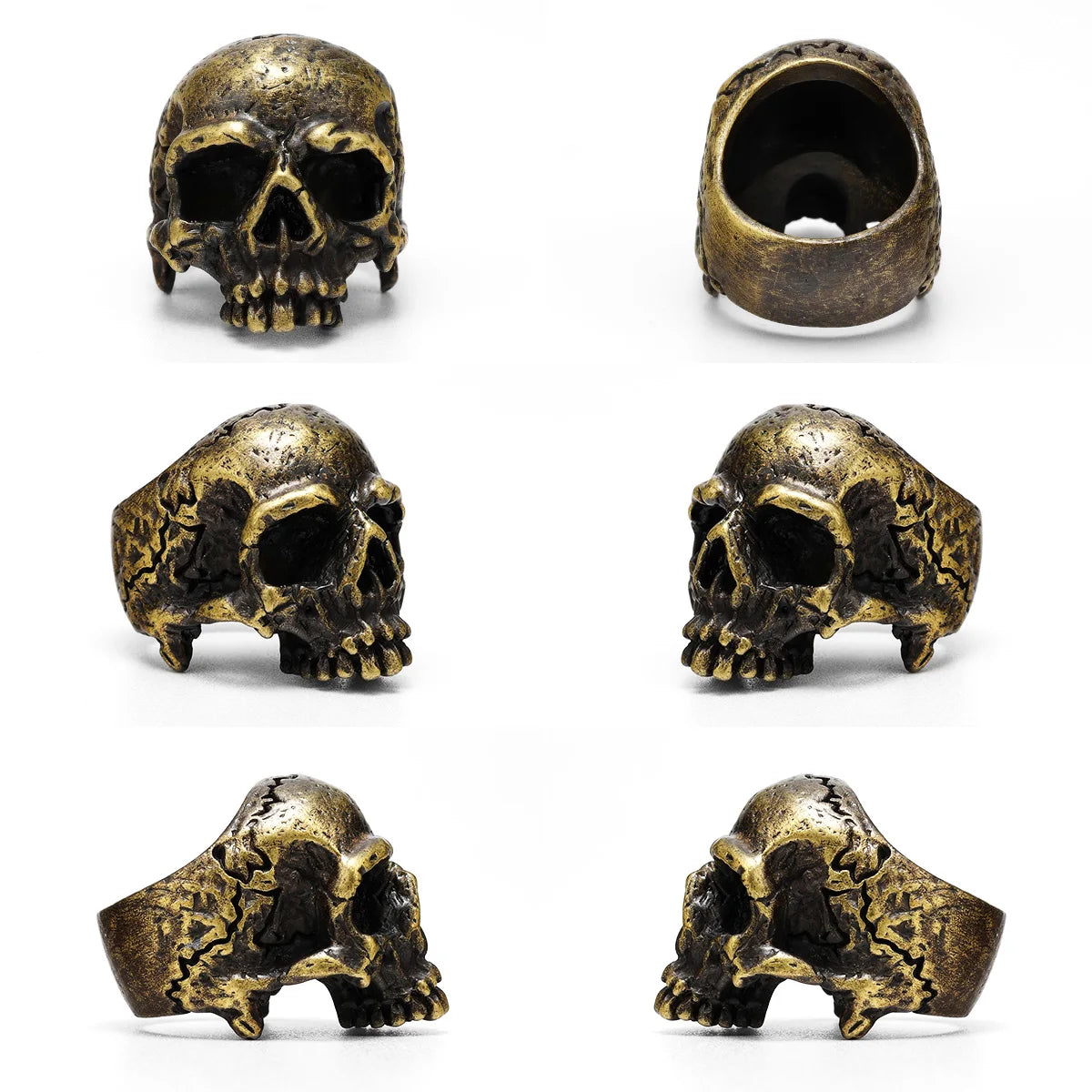 Copper Conquest Skull Ring – Unisex Brass Punk Gothic Vintage Jewelry. Badass gifts for badass. Badass birthday gifts. Badass Christmas gifts for badasses. Badass skull accessories. Valentine gifts for him. Anniversary gift for him. Anniversary gift for my badass husband. Badass Birthday gift for my badass boyfriend. Badass Birthday gift for my badass husband. Badass gift for bikers.