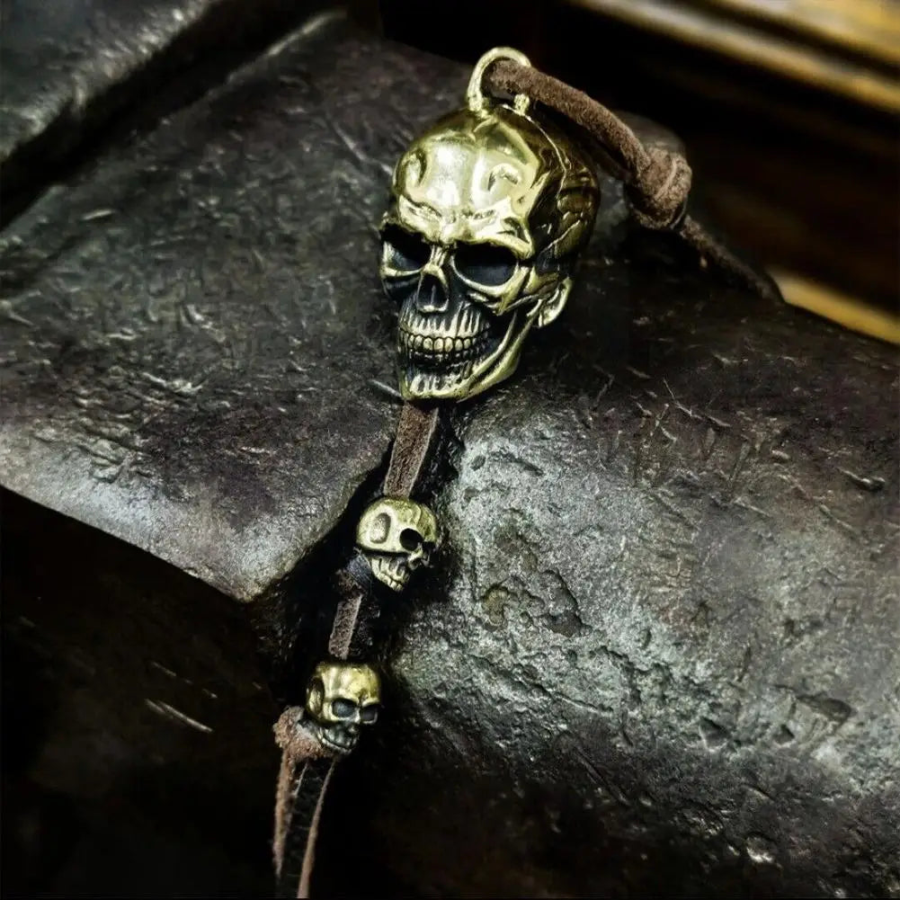 Motorcycle Guardian Skull Bell – Lucky Biker Keychain with Gremlin Protection. Badass birthday gifts. Badass Christmas gifts for badasses. Badass skull accessories. Valentine gifts for him and her. Anniversary gift for him and her. Anniversary gift for my badass husband and wife. Badass Birthday gift for my badass boyfriend and girlfriend. Badass Birthday gift for my badass husband and wife. Coolest gift for dad. Special gift for father's day.