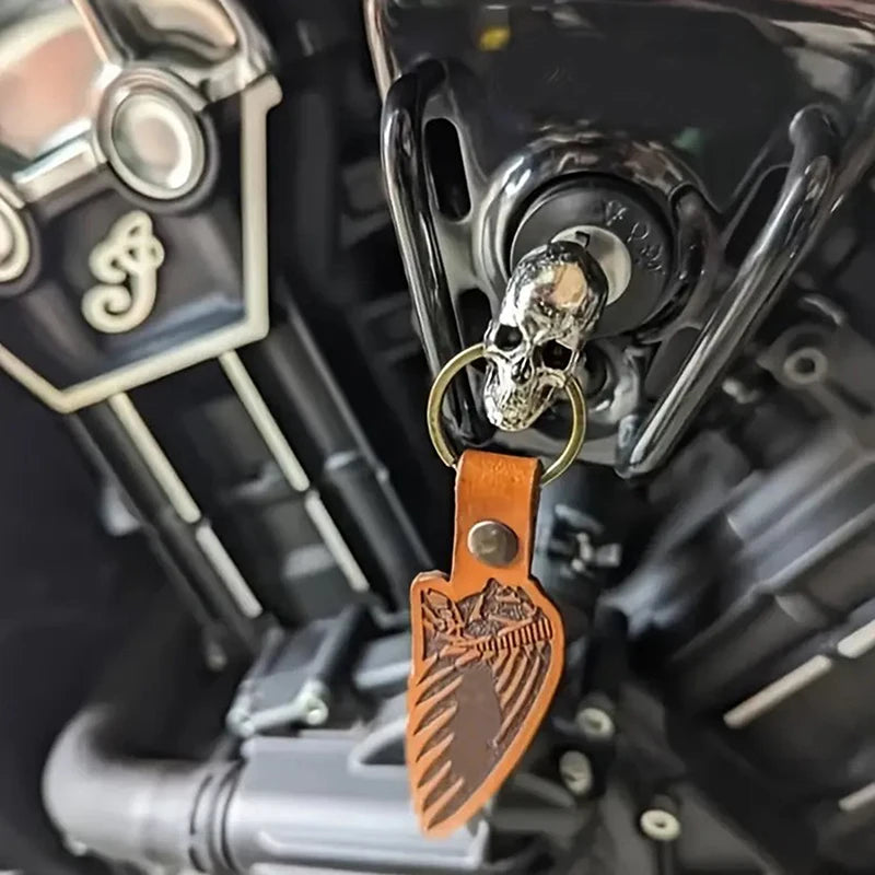 Demon Skull Key Pendant – Universal Metal Skull Key Cover. Badass skull accessories. Unique Valentine gifts for him. Unique Anniversary gift for him. Unique Anniversary gift for my badass husband. Unique Badass Birthday gift for my badass boyfriend. Badass Birthday gift for my badass husband. Badass gift for bikers. Skull key cover for Honda. Key cover for motorcycles.