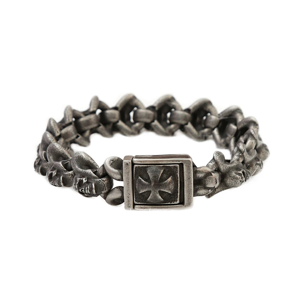 Domineering Skull Bangles Motorcycle Amulet Bracelet. Badass gifts for badass. Badass birthday gifts. Badass Christmas gifts for badasses. Badass skull accessories. Valentine gifts for him. Anniversary gift for him. Anniversary gift for my badass husband. Badass Birthday gift for my badass boyfriend. Badass Birthday gift for my badass husband.