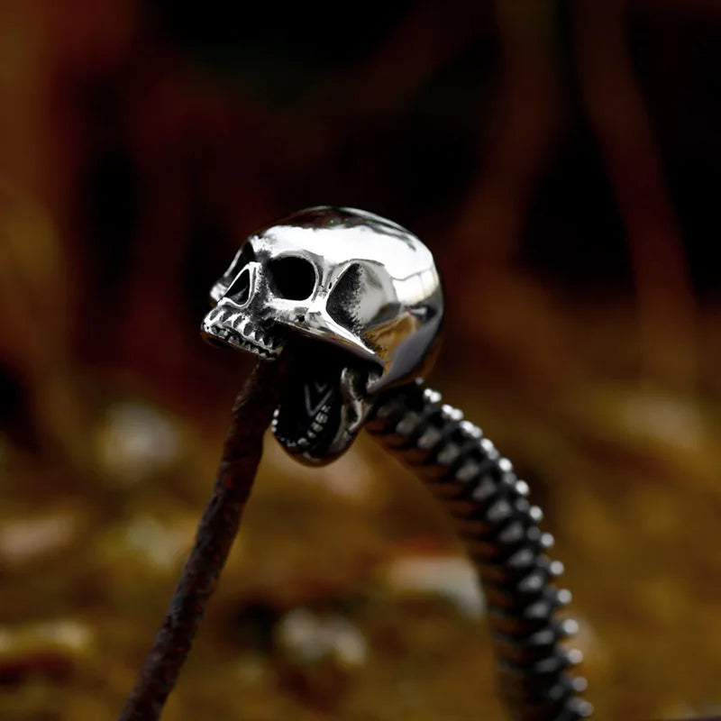 Spinal Edge Stainless Steel Skull Pendant