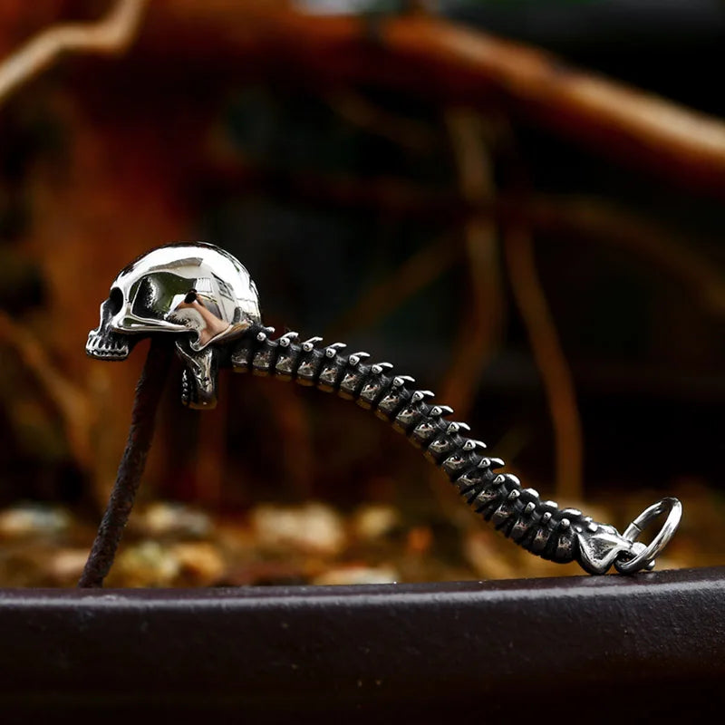 Spinal Edge Stainless Steel Skull Pendant