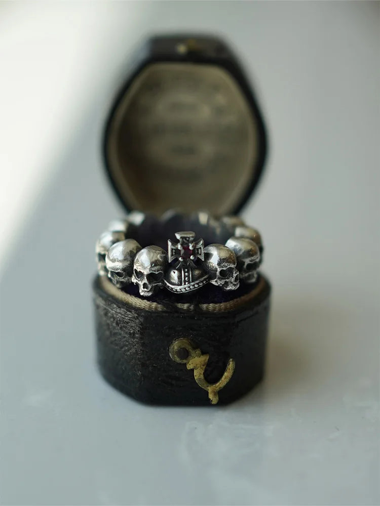 Skull Legion Ring – Badass Gothic Biker Jewelry for Men & Women