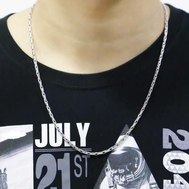 Vajra Pestle Six Syllable Mantra Necklace – 925 Sterling Silver Men's Bamboo Chain. Unique Badass gifts for badass. Unique Badass birthday gifts. Unique Badass Biker Christmas gifts for badasses. Badass skull accessories. Unique Valentine gifts for him. Unique Anniversary gift for him. Unique Anniversary gift for my badass husband. Unique Badass Birthday gift for my badass boyfriend. Badass Birthday gift for my badass husband. Badass gift for bikers.