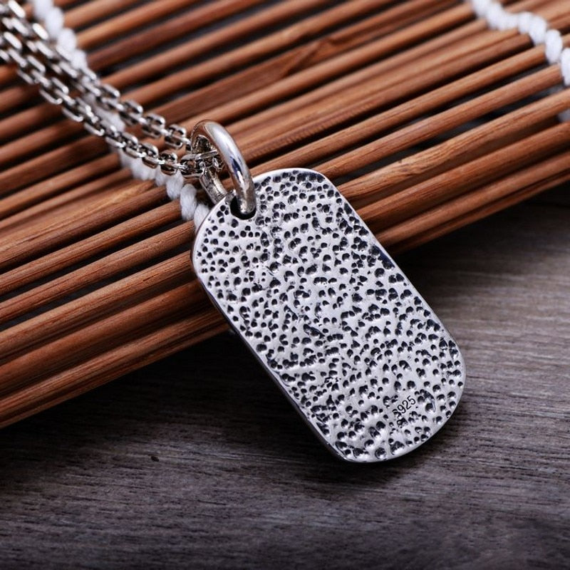 Unique Embossed 925 Silver skull Pendant. Badass skull pendant. Badass skull accessories. Badass skull biker jewelry