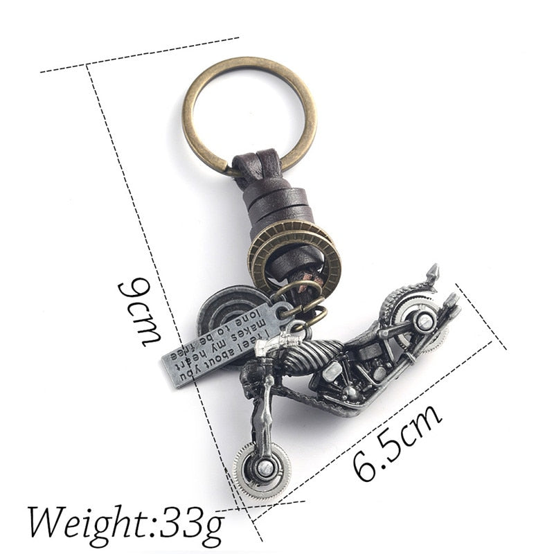 Creative Retro Harley Motorcycle Skull Keychain. Biker Choice Harley keychain. Badass biker skull keychain.
