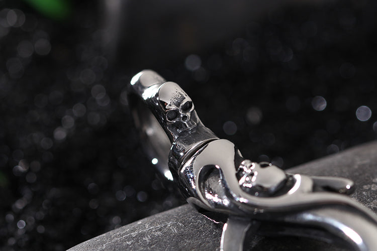 High Quality Stainless Steel Skull Keychains