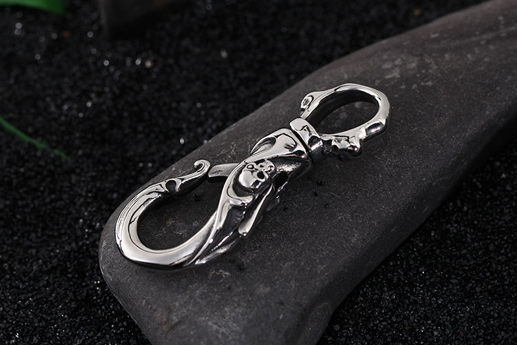 High Quality Stainless Steel Skull Keychains