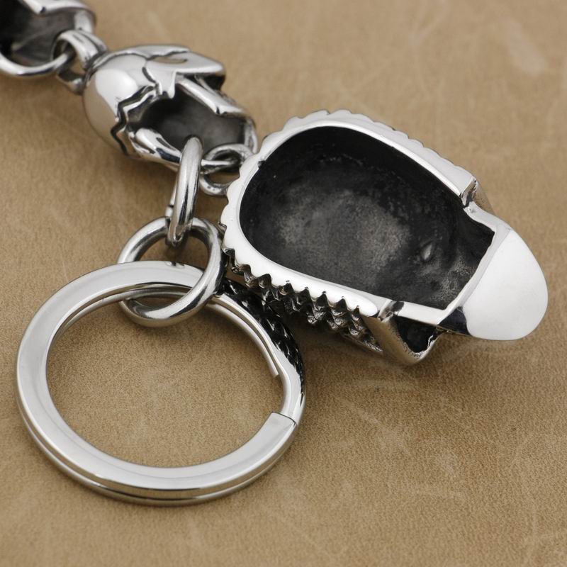 Stainless Steel Punk Skull Biker KeyChain