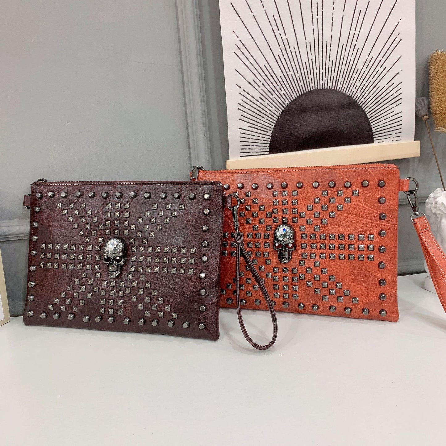Unisex Messenger Skull Bags. Badass skull handbag. Badass gifts. Badass skull accessories. Badass messenger handbag for men and women.