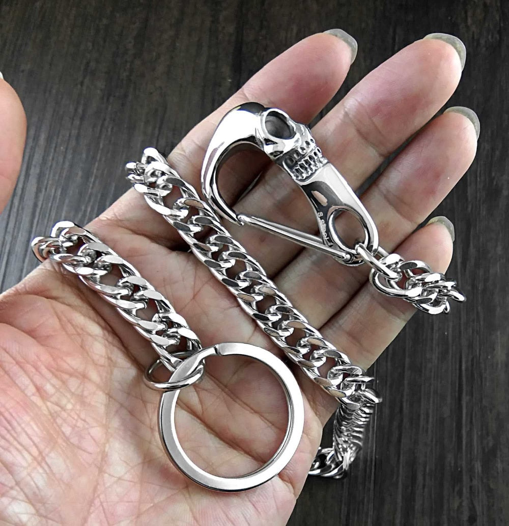 Punk Rock Biker Skull Wallet Chain. Unique Badass gifts for badass. Unique Badass birthday gifts. Unique Badass Biker Christmas gifts for badasses. Badass skull accessories. Unique Valentine gifts for him. Unique Anniversary gift for him. Unique Anniversary gift for my badass husband. Unique Badass Birthday gift for my badass boyfriend. Badass Birthday gift for my badass husband. Badass gift for bikers.