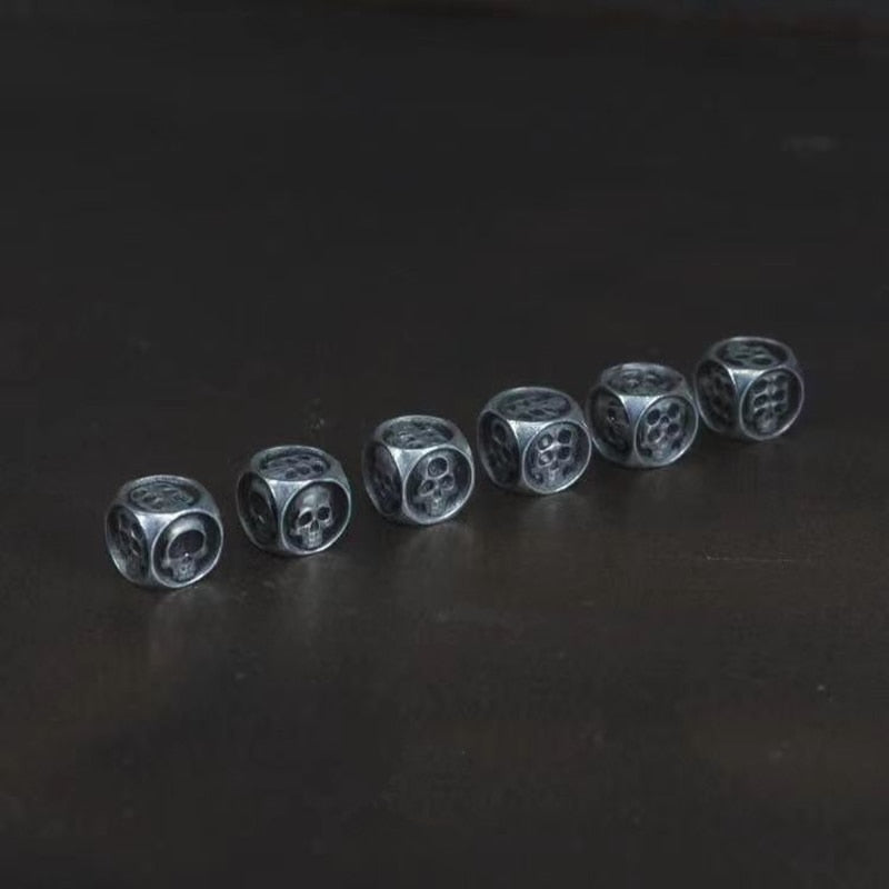 925 Sterling Silver Top-notch Skull Accessories Die or Dices. Badass skull accessories. Badass skull accessory. badass skull accessory collection. Badass gifts for badass.