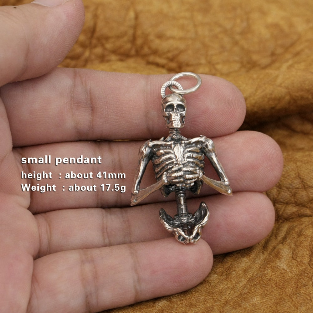 Honour Hero Skeleton Skull Pendant in 925 Sterling Silver Details for Men's Biker Punk Style. badass biker skull pendant. Badass skull pendant for men.skull pendant for men. Badass skull jewelry. Badass skull accessories. Valentine gifts for him. Anniversary gift for him. Anniversary gift for my badass husband. Badass Birthday gift for my badass boyfriend. Badass Birthday gift for my badass husband.