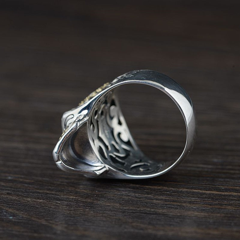 Solid 925 Sterling Silver Calavera Skull Ring, badass biker ring, badass biker skull ring, Maxico Calavera biker ring, badass skull accessories, badass skull jewelry, badass biker jewelry