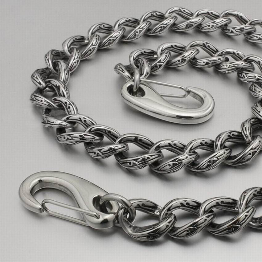 Stainless Steel 14”-36” Men Biker Rock Punk Wallet Chain