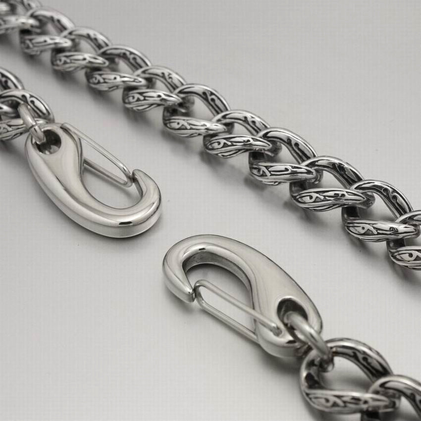 Stainless Steel 14”-36” Men Biker Rock Punk Wallet Chain