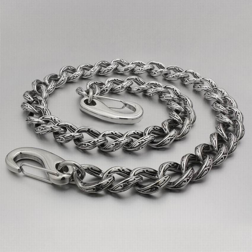 Stainless Steel 14”-36” Men Biker Rock Punk Wallet Chain