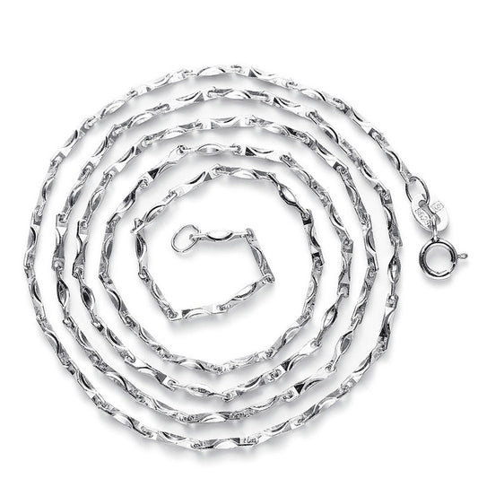 Unique 925 Sterling Silver Chain Necklace