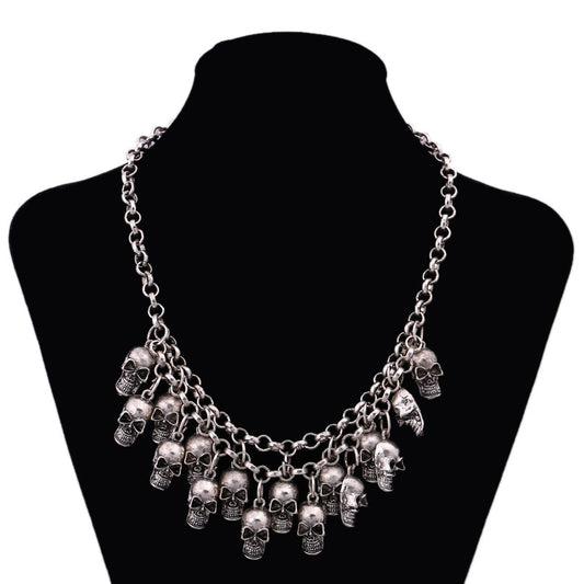 Vintage Multilayers Skull Necklaces