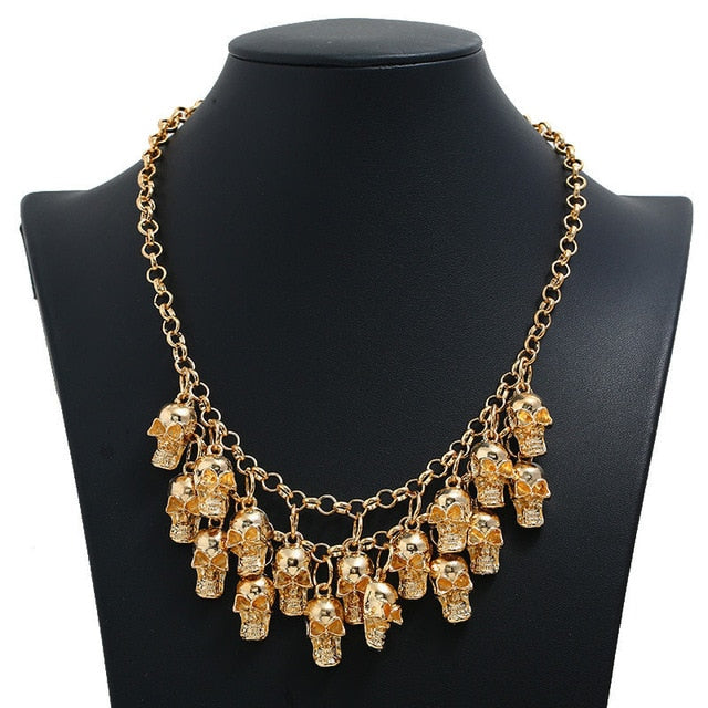 Vintage Multilayers Skull Necklaces