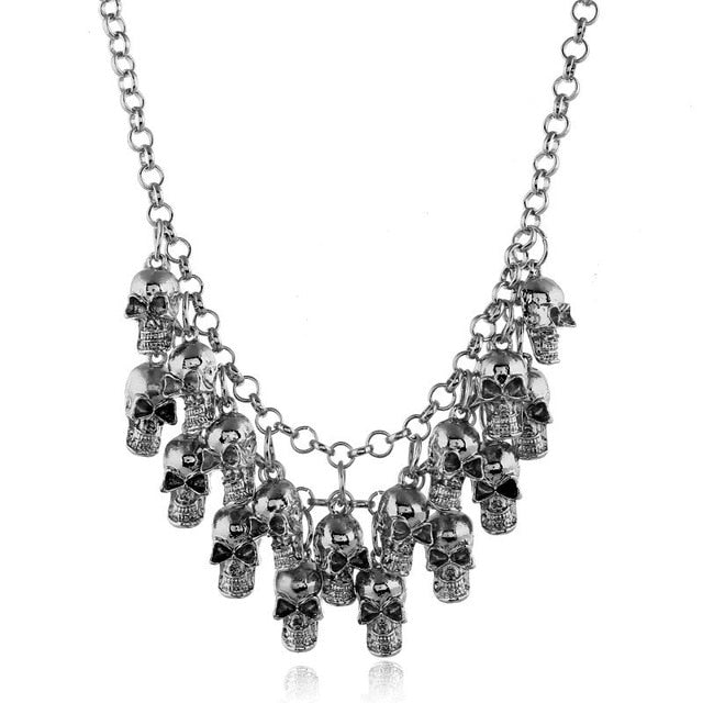 Vintage Multilayers Skull Necklaces