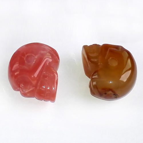 Natural Stone Skull Pendants 12 pcs