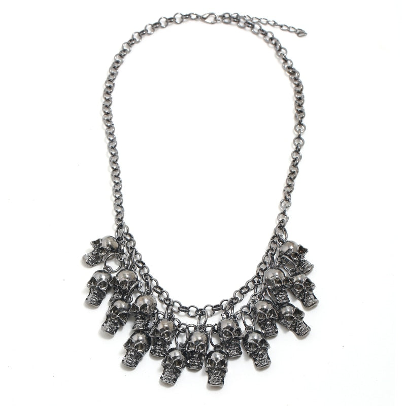 Vintage Multilayers Skull Necklaces