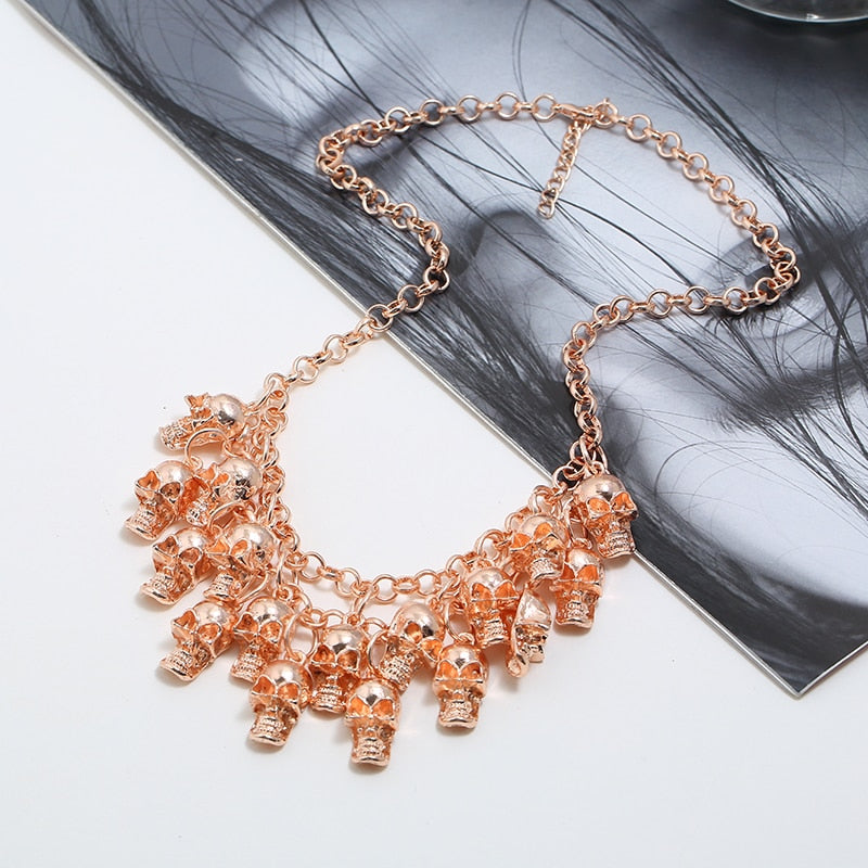 Vintage Multilayers Skull Necklaces
