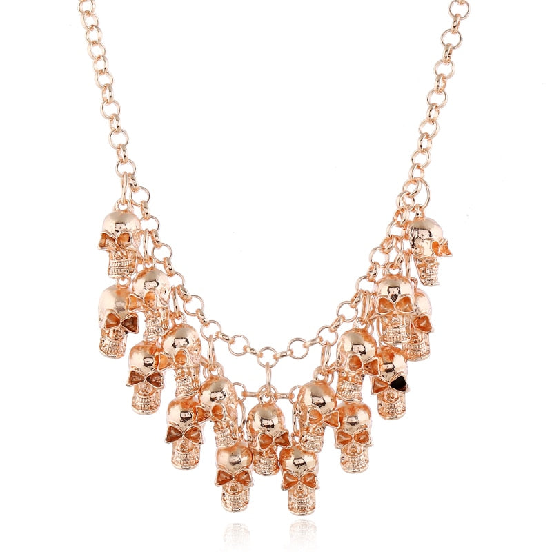 Vintage Multilayers Skull Necklaces