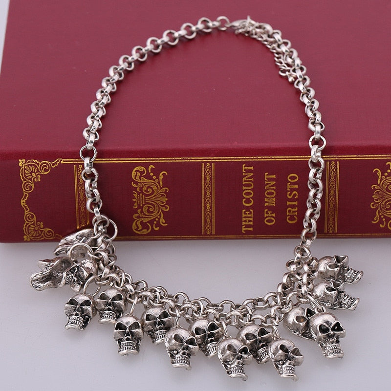 Vintage Multilayers Skull Necklaces